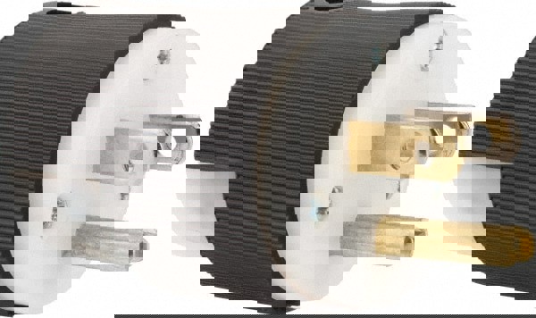 Straight Blade Plug: 5-15P, 125VAC, Black & White